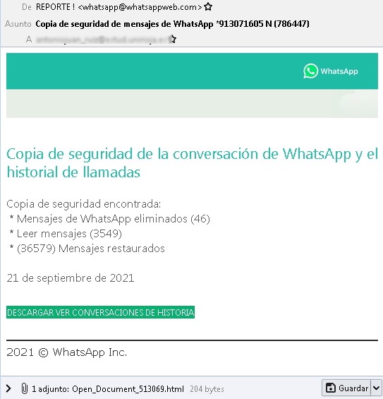 troyano eset whatsapp
