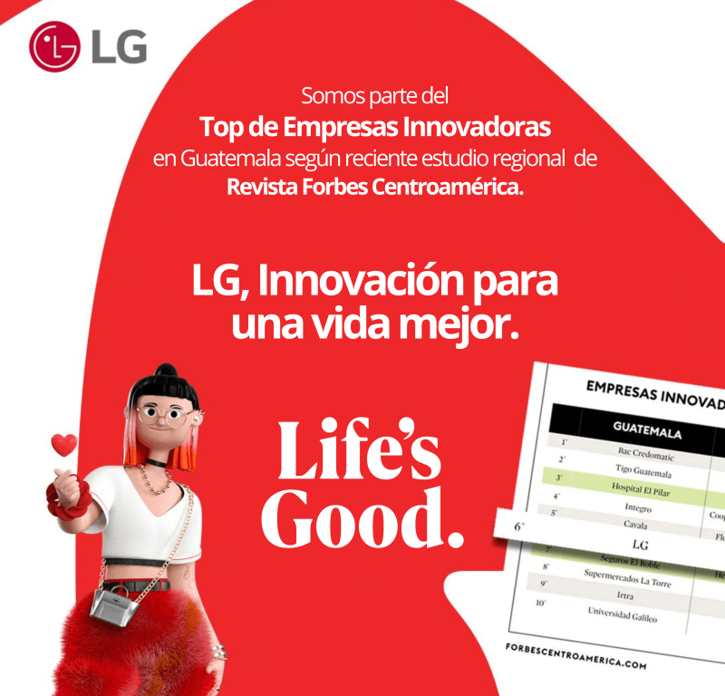El compromiso de LG con la innovación es reconocido por Forbes Centroamérica