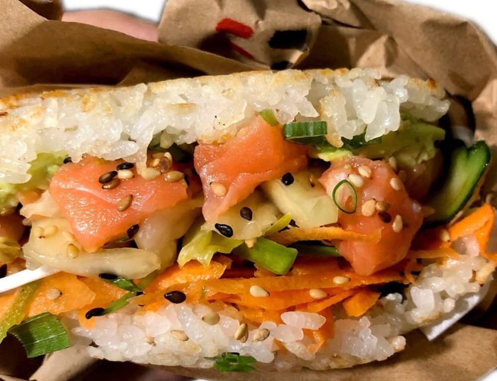 uber eats - Hamburguesa de sushi