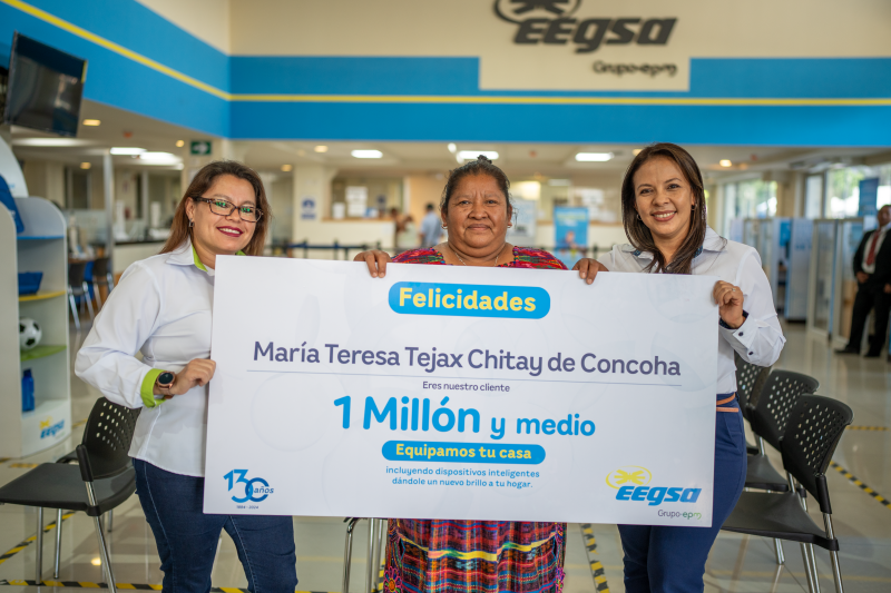 EEGSA celebra la conexión de su cliente un millón y medio