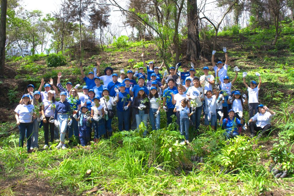 Voluntarios del BCIE en Guatemala contribuyen a recuperar cobertura boscosa en Parque Nacional Naciones Unidas