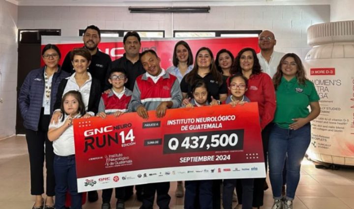 Este año reunió a 5,500 corredores. El donativo asciende a Q437,500 en beneficio del Instituto Neurológico de Guatemala. Este aporte garantizará 17,500 horas de atención personalizada.