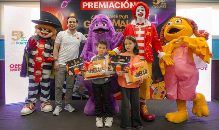 McDonald’s anuncia a los ganadores del concurso de dibujo “¿Qué haré por Guatemala cuando sea grande?”