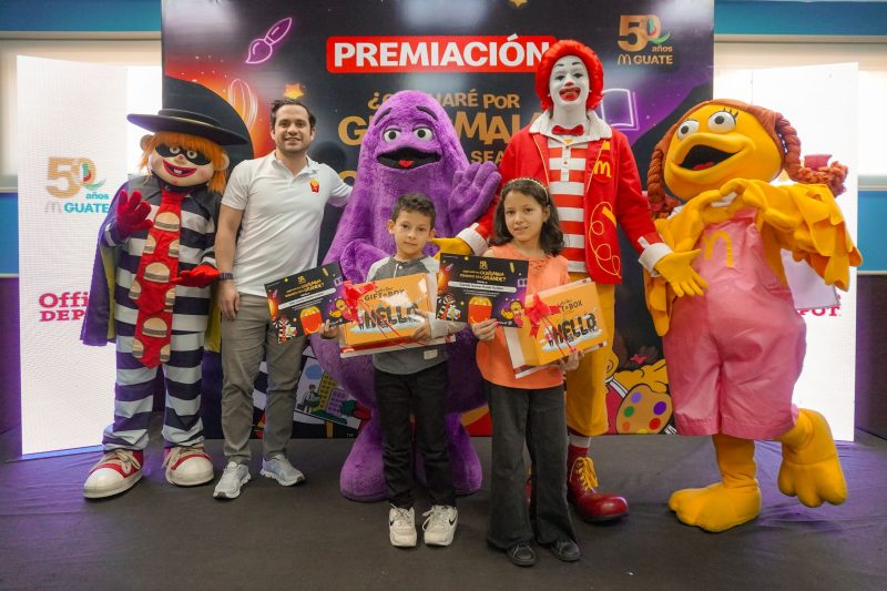 McDonald’s anuncia a los ganadores del concurso de dibujo “¿Qué haré por Guatemala cuando sea grande?”