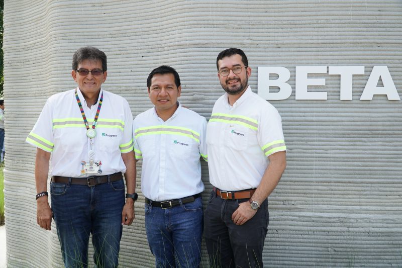 Mediante este innovador método de construcción y el desarrollo de la tinta cementante, Progreso contribuye a los avances de la construcción 3D en Guatemala.