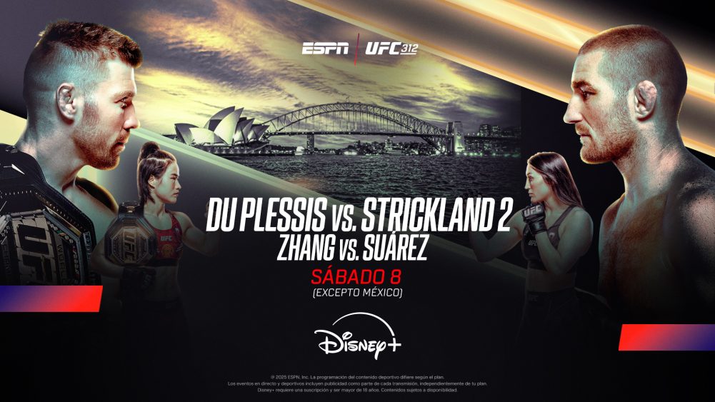 ESPN KNOCKOUT trae a DISNEY+ el UFC 312, con el esperado desquite Du Plessis-Strickland en Australia