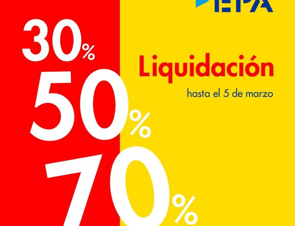 epa liquidación Descuentos