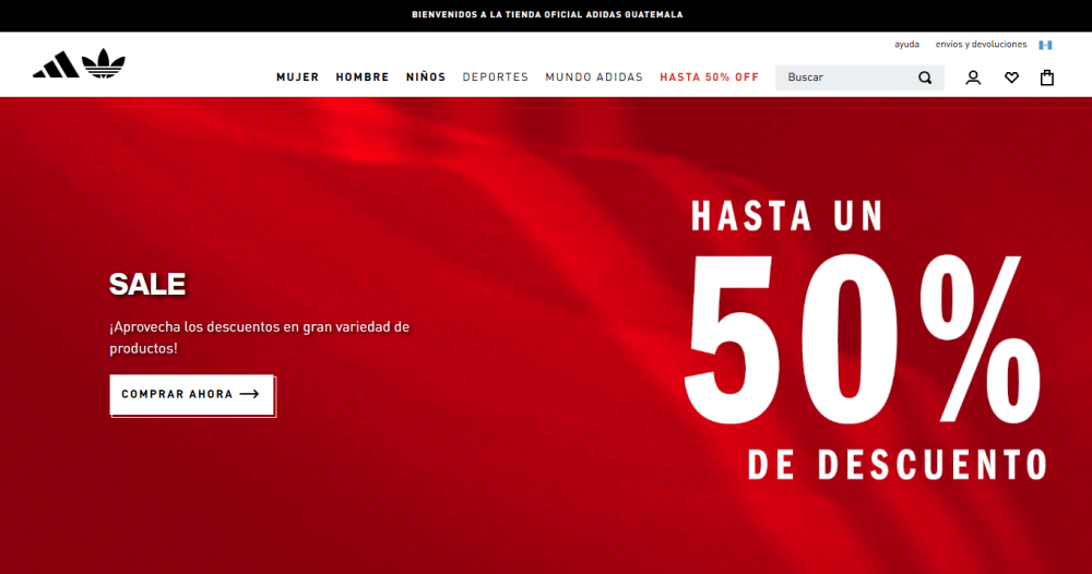 Página Web adidas