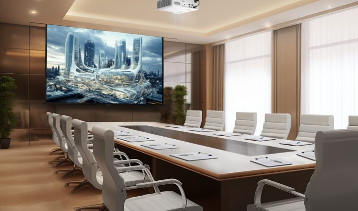 ViewSonic- GPG-24-PRJ-LS901-4K-Scenario Photo-Meeting room_
