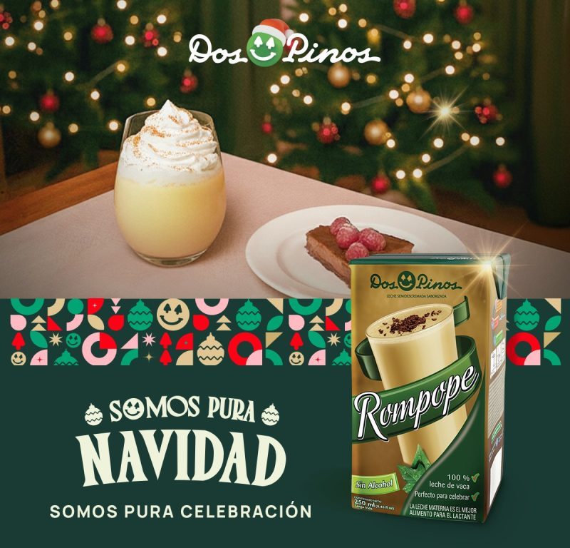 Dos Pinos endulza la Navidad con innovación Llega el nuevo Rompope Deslactosado Delactomy con nueces caramelizadas