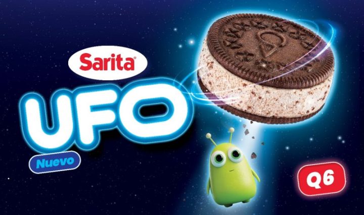 Helados Sarita lanza UFO: ¡Un sándwich de helado que viene de otro planeta!