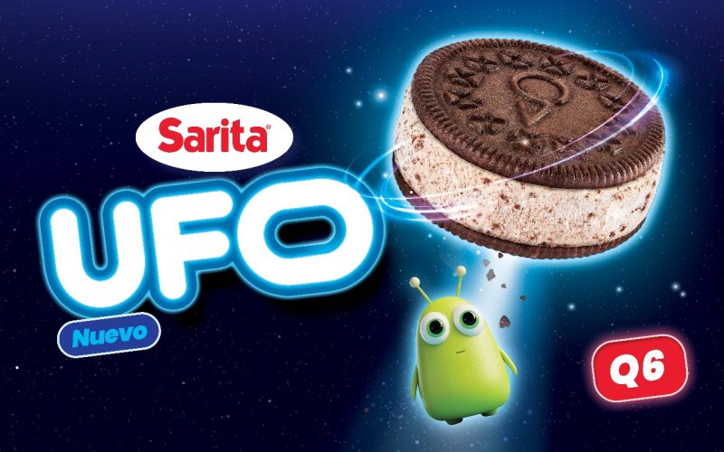 Helados Sarita lanza UFO: ¡Un sándwich de helado que viene de otro planeta!