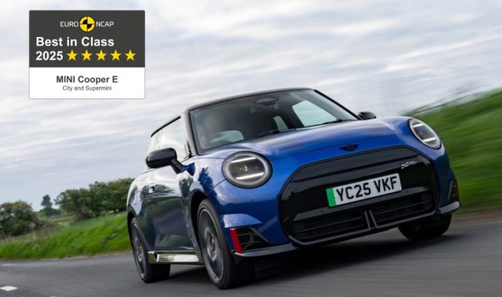 MINI Cooper Eléctrico es reconocido por Euro NCAP como el automóvil más seguro de su categoría en 2025