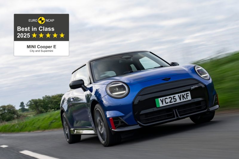 MINI Cooper Eléctrico es reconocido por Euro NCAP como el automóvil más seguro de su categoría en 2025