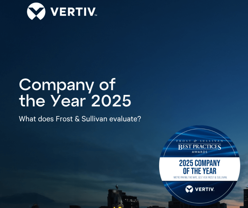 Vertiv es reconocida por Frost & Sullivan como Company of the Year 2025 en infraestructura de data centers para IA y HPC en América Latina