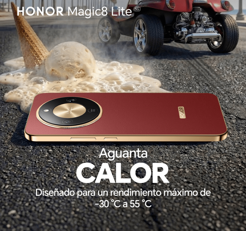 HONOR Magic8 Lite: Resistencia a otro nivel frente al calor, lluvia y entornos extremos
