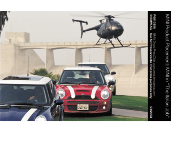 Los MINI estrellas de cine en “The Italian Job” del 2003