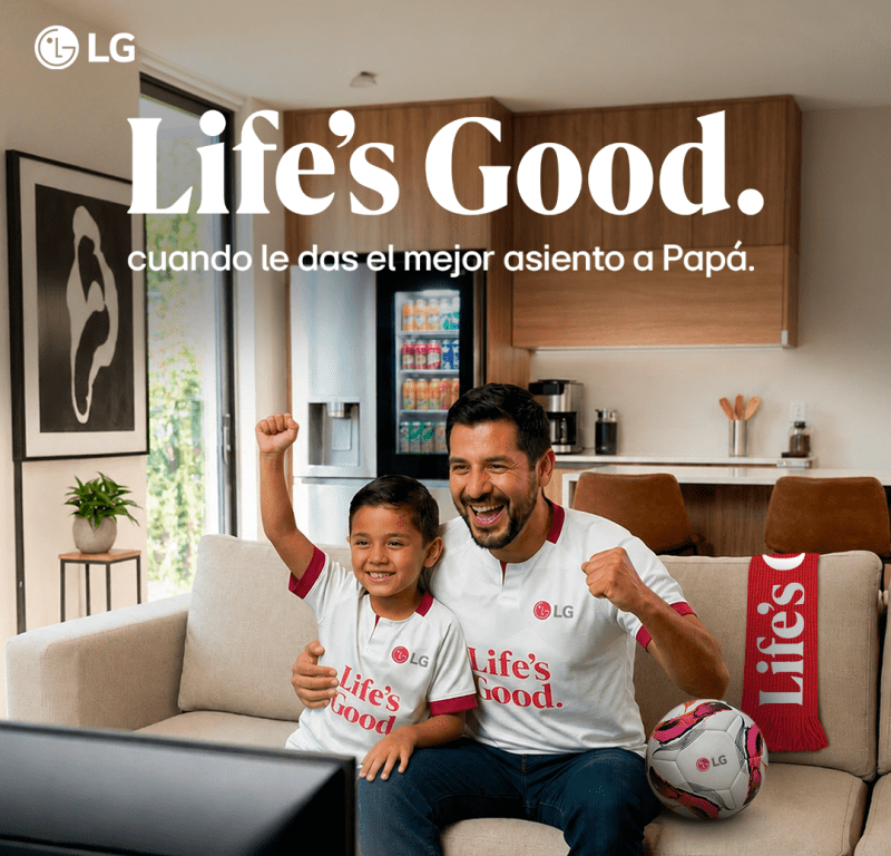 PAPÁ VIVE LA FIESTA DEL FÚTBOL EN PRIMERA FILA SIN SALIR DE CASA