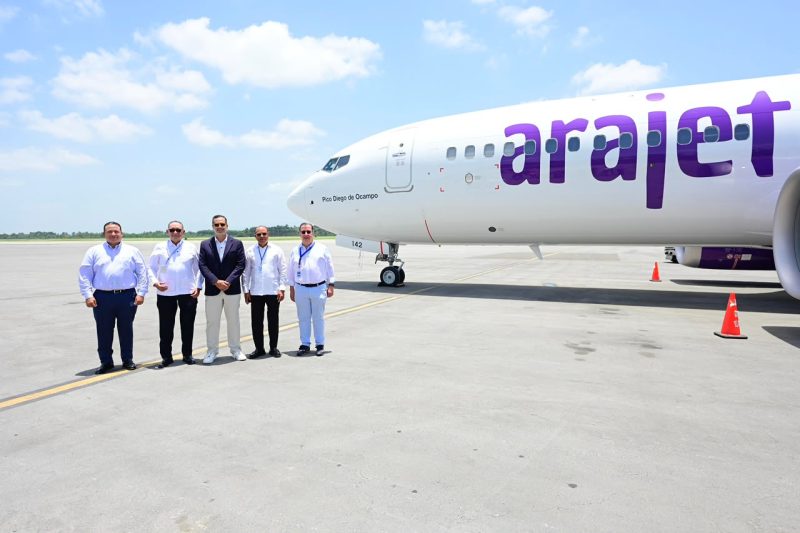 Arajet recibe aeronave número 16 “Pico Diego de Ocampo” y avanza en expansión regional