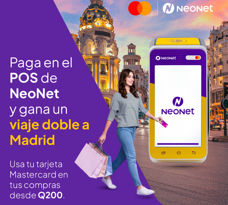 NeoNet y Mastercard te llevan a España