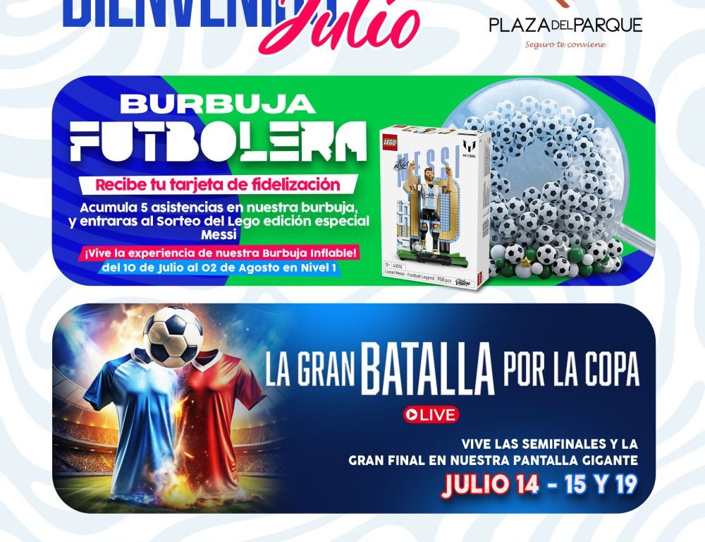 CALENDARIO JULIO Centro Comercial Plaza del Parque