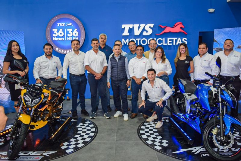 “TVS revoluciona el mercado guatemalteco con el lanzamiento de las motocicletas: Apache 160 4V y Raider 125, ambas Special Edition, equipadas por Fireparts”