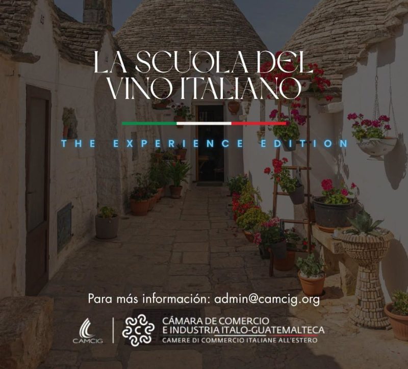 CAMCIG PRESENTA LA SCUOLA DEL VINO ITALIANO – EXPERIENCE EDITION PARA ACERCAR LA CULTURA VITIVINÍCOLA ITALIANA A GUATEMALA