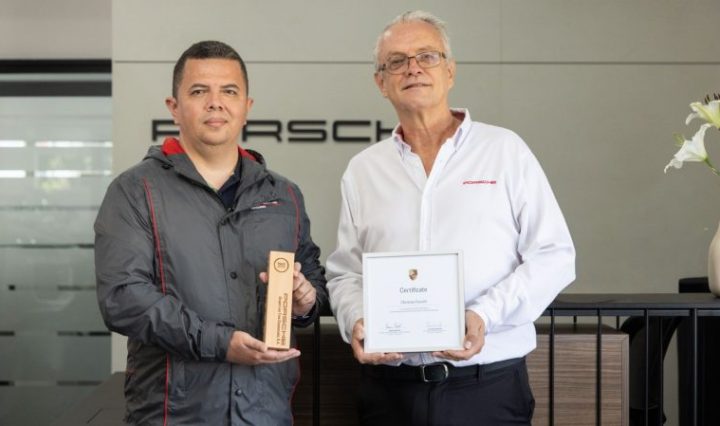 Grupo Los Tres recibe el reconocimiento PACE de Porsche por excelencia en servicio de postventa en Guatemala