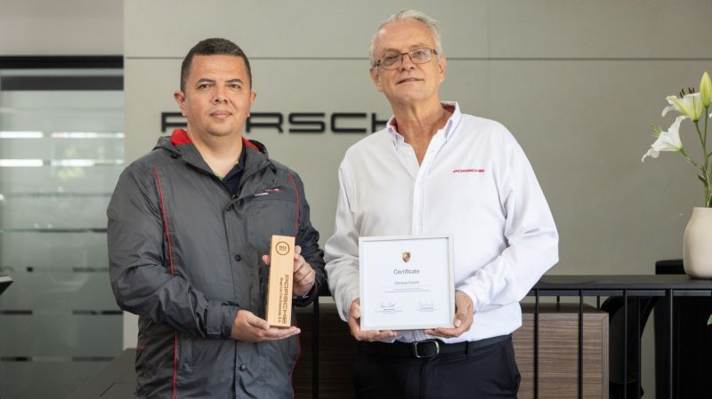 Grupo Los Tres recibe el reconocimiento PACE de Porsche por excelencia en servicio de postventa en Guatemala