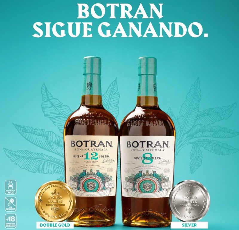 RON BOTRAN® NO. 12 OBTIENE MEDALLA DOUBLE GOLD EN EL SAN FRANCISCO WORLD SPIRITS COMPETITION 2026