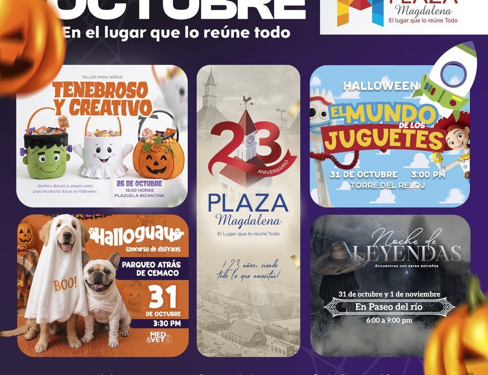 PLAZA MAGDALENA CELEBRA 23 AÑOS DE HISTORIA CON EXPERIENCIAS PARA COMPARTIR EN OCTUBRE